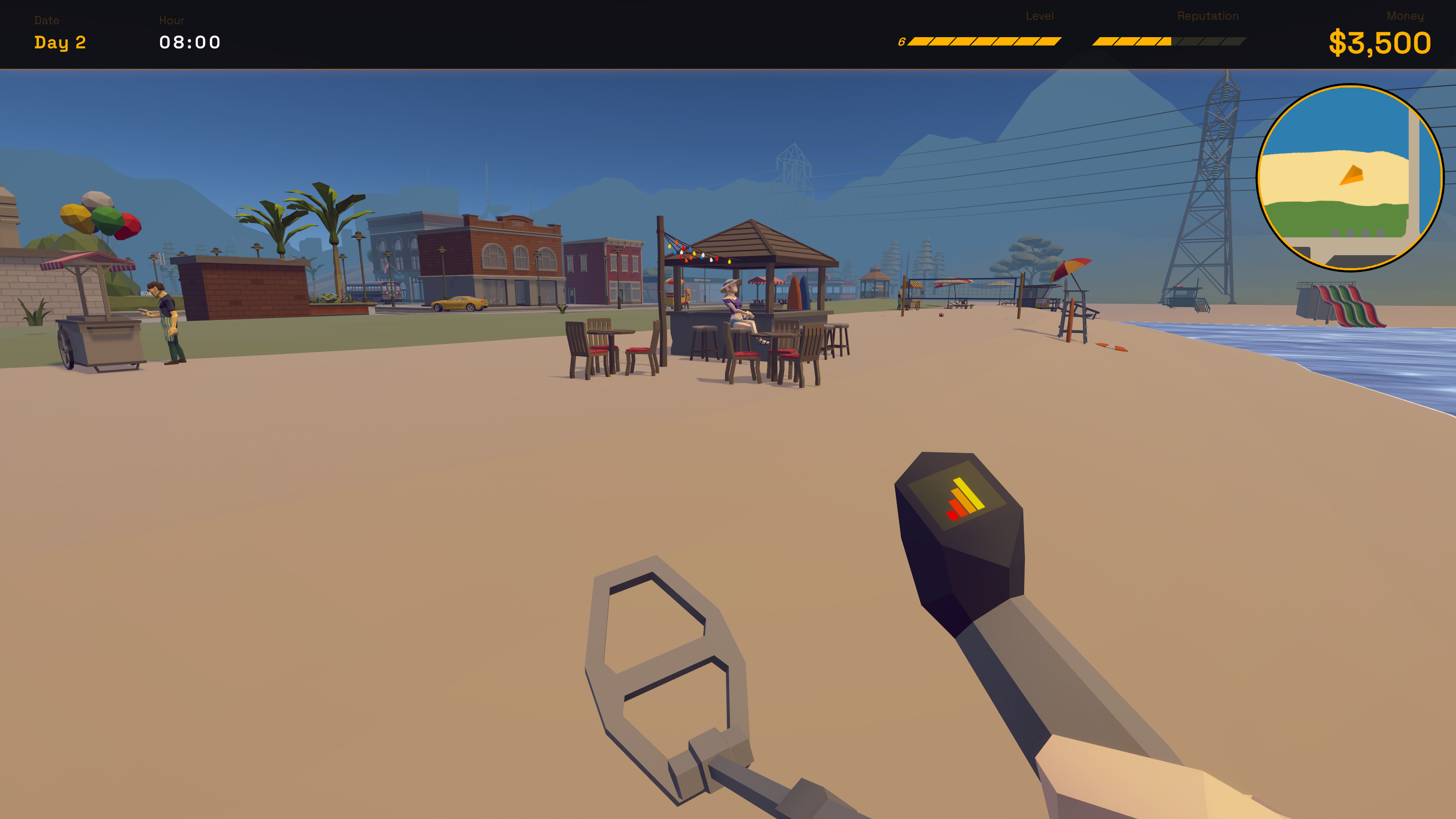 Town exploration gameplay screenshot